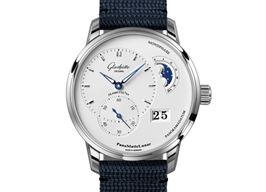 Glashütte Original PanoMaticLunar 1-90-02-42-32-64 (2024) - White dial 40 mm Steel case