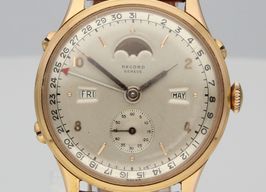 Record Datofix 1121 (1950) - Champagne dial 35 mm Rose Gold case