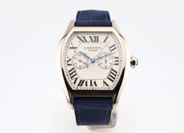 Cartier Tortue 2762 (Onbekend (willekeurig serienummer)) - Zilver wijzerplaat 38mm Witgoud