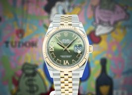 Rolex Datejust 126233 (2022) - Green dial 36 mm Gold/Steel case