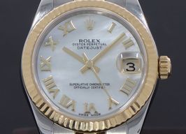 Rolex Lady-Datejust 178273 (2015) - Pearl dial 31 mm Gold/Steel case