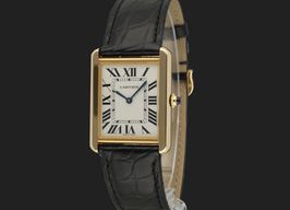 Cartier Tank Solo W5200004 (Unknown (random serial)) - Silver dial 31 mm Yellow Gold case