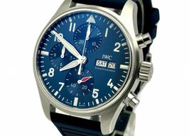 IWC Pilot Chronograph IW388102 (2021) - Blauw wijzerplaat 41mm Staal