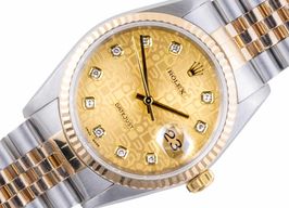 Rolex Datejust 36 16233 (2002) - Champagne dial 36 mm Gold/Steel case