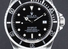 Rolex Sea-Dweller 4000 16600 (1996) - Zwart wijzerplaat 40mm Staal