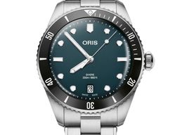 Oris Divers 01 733 7795 4054-Set (2026) - Zwart wijzerplaat 39mm Staal