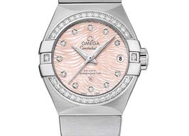 Omega Constellation Ladies 123.15.27.20.57.002 (2022) - Pink dial 27 mm Steel case