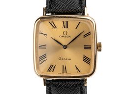 Omega Genève 511.0415 (1973) - Black dial 27 mm Gold/Steel case