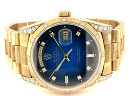 Rolex Day-Date 36 18338 (1991) - Blue dial 36 mm Yellow Gold case