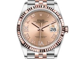 Rolex Datejust 36 126231 (2022) - Pink dial 36 mm Gold/Steel case