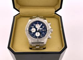 Breitling Super Avenger A13370 (Onbekend (willekeurig serienummer)) - Zwart wijzerplaat 48mm Staal
