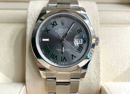 Rolex Datejust 41 126300 (2024) - Grijs wijzerplaat 48mm Staal