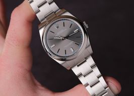 Rolex Oyster Perpetual 39 114300 (Unknown (random serial)) - Grey dial 39 mm Steel case