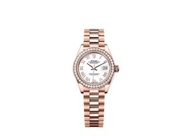 Rolex Lady-Datejust 279135RBR (2025) - Wit wijzerplaat 28mm Roségoud