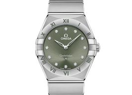 Omega Constellation Quartz 131.10.28.60.60.001 (2024) - Groen wijzerplaat 28mm Staal