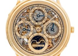 Audemars Piguet Quantieme Perpetual Calendar 25558BA (1988) - Transparent dial 36 mm Yellow Gold case