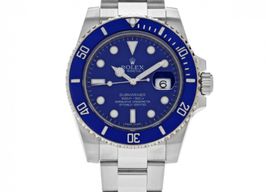 Rolex Submariner Date 116619LB (2013) - Blue dial 40 mm White Gold case