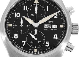 IWC Pilot Spitfire Chronograph IW387903 (2019) - Zwart wijzerplaat 41mm Staal