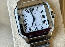 Cartier Santos WSSA0029 (2023) - Zilver wijzerplaat 35mm Staal