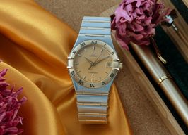 Omega Constellation 1212.10.00 (2000) - Champagne wijzerplaat 34mm Goud/Staal