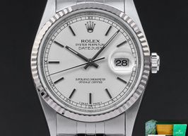 Rolex Datejust 36 16234 (1996) - Zilver wijzerplaat 36mm Staal