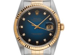 Rolex Datejust 36 16233 (1990) - Blue dial 36 mm Gold/Steel case