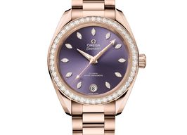 Omega Seamaster Aqua Terra 220.55.34.20.60.001 (2025) - Purple dial 34 mm Rose Gold case