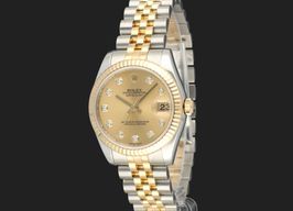 Rolex Lady-Datejust 178273 (2007) - Champagne wijzerplaat 31mm Goud/Staal