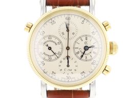 Chronoswiss Chronograph Rattrapante CH-7322 (1997) - Champagne dial 39 mm Gold/Steel case