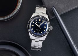 Oris Divers Sixty Five 01 733 7707 4055-07 8 20 18 (Onbekend (willekeurig serienummer)) - Blauw wijzerplaat 40mm Staal