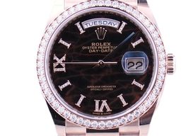 Rolex Day-Date 36 128345RBR (2023) - Brown dial 36 mm Rose Gold case