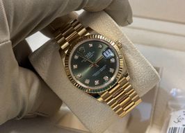 Rolex Datejust 31 278278 (2024) - Green dial 31 mm Yellow Gold case