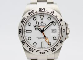 Rolex Explorer II 216570 (2015) - Wit wijzerplaat 42mm Staal