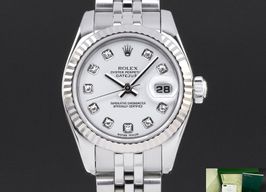 Rolex Lady-Datejust 179174 (2006) - Wit wijzerplaat 26mm Staal