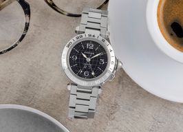 Cartier Pasha C W31049M7 (2005) - Zwart wijzerplaat 35mm Staal