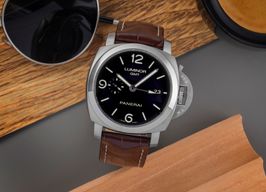 Panerai Luminor 1950 3 Days GMT Automatic PAM00320 (Unknown (random serial)) - Black dial 44 mm Steel case