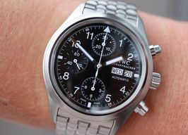 IWC Pilot Chronograph IW3706 (2005) - Black dial 39 mm Steel case