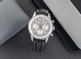 Breitling Montbrillant AB0130012/G709 (Unknown (random serial)) - Silver dial 40 mm Steel case