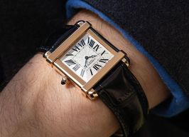 Cartier Tank 2684H (Unknown (random serial)) - White dial 29 mm Rose Gold case