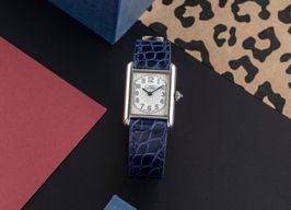 Cartier Tank Vermeil W1014254 (2000) - White dial 22 mm Silver case