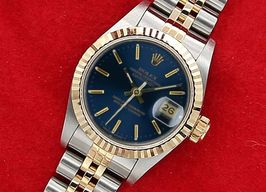 Rolex Lady-Datejust 69173 (Unknown (random serial)) - Blue dial 26 mm Gold/Steel case