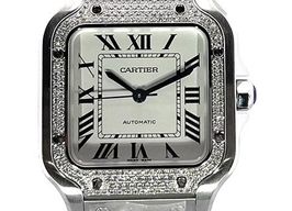 Cartier Santos W4SA0005 (2023) - Silver dial 35 mm Steel case