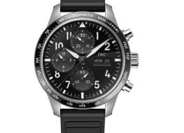 IWC Pilot Chronograph IW388305 (2025) - Zwart wijzerplaat 43mm Titanium