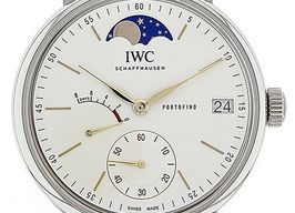 IWC Portofino Hand-Wound IW516401 (2024) - Zilver wijzerplaat 45mm Staal