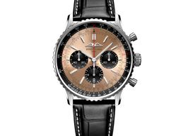 Breitling Navitimer 1 B01 Chronograph AB0138241K1P1 (2025) - Rood wijzerplaat 43mm Staal