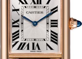 Cartier Tank Louis Cartier WGTA0011 (2026) - Zilver wijzerplaat 34mm Roségoud