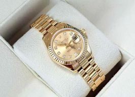 Rolex Lady-Datejust 179178 (2010) - Gold dial 26 mm Yellow Gold case
