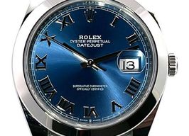 Rolex Datejust 41 126300 (2024) - Blauw wijzerplaat 41mm Staal