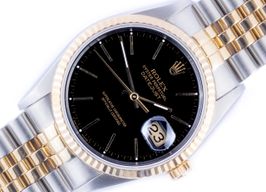 Rolex Datejust 36 16233 (1994) - Black dial 36 mm Gold/Steel case