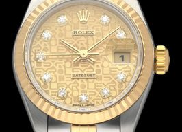 Rolex Lady-Datejust 69173G (1997) - Champagne dial 26 mm Gold/Steel case